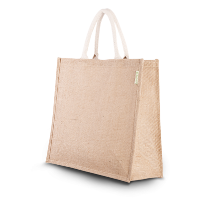 Jute boodschappentas, 2 stuks, ca. 35 x 39 x 15 cm.