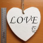 Houten hart / love - 1,7 cm dik