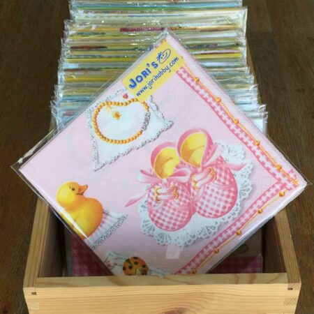 30 servetten in een baby verrassingspakket