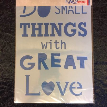 Text do small things, A3 formaat