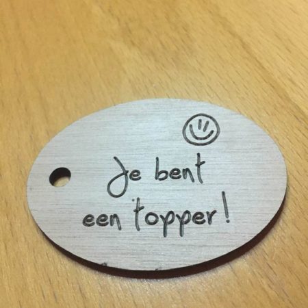 Je bent een topper!
