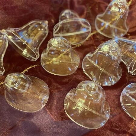 Plexiglas klok, 10 stuks, dubbel, ca. 9 cm groot