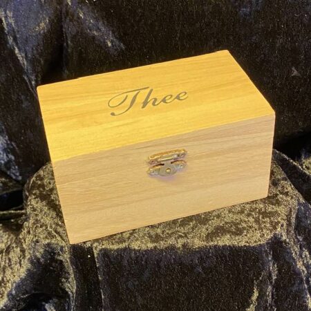 Theedoosje 2-vaks, ca.14x7,5x8,5 cm, nog slechts 1 voorradig.