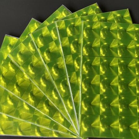 Metallic spiegel folie, geel, 12 sheets, 15x21,5 cm