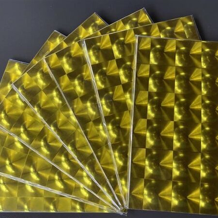 Metallic spiegel folie, goud, 12 sheets, 15x21,5 cm
