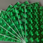 Metallic spiegel folie, groen, 12 sheets, 15x21,5 cm