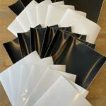 Vinyl, 24 vel zwart/wit + gratis 6 vel applicatief(transfer)folie