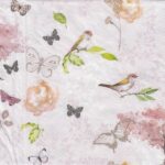 10934 - 5 servetten, roze achtergrond