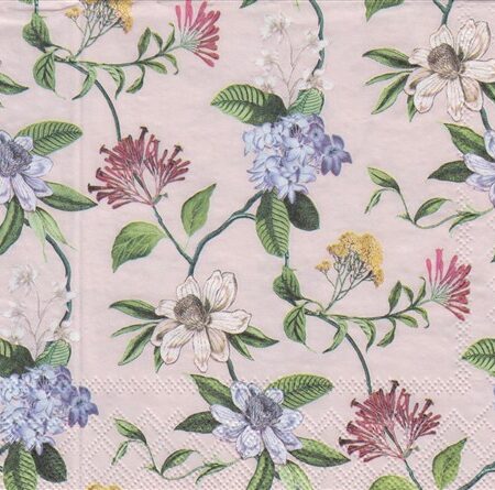 11100 - 5 servetten, beige ondergrond