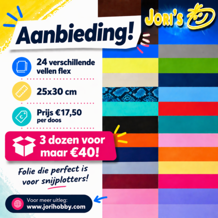 Aanbieding 6, doos F6: 24 vellen flex, 25x30 cm